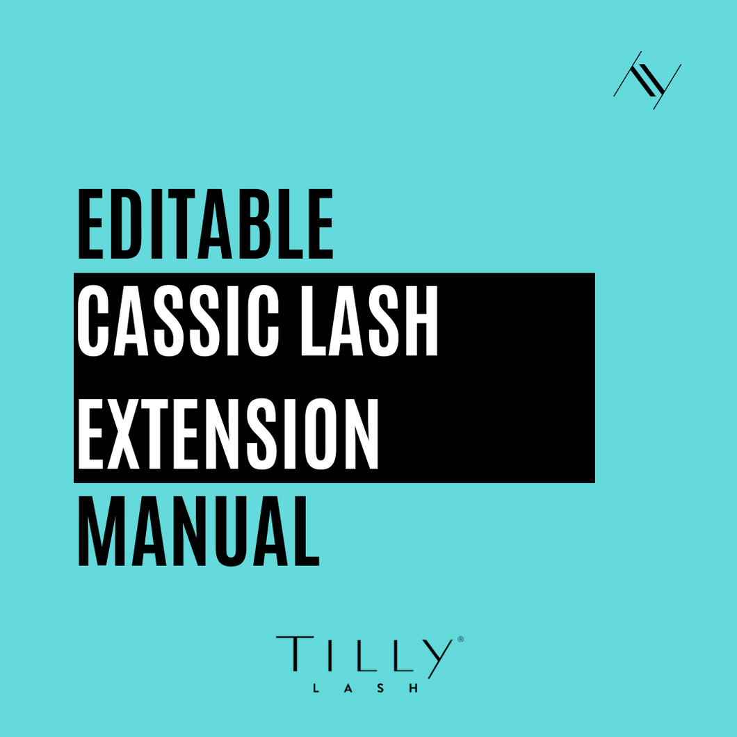 Editable Classic Lash Manual