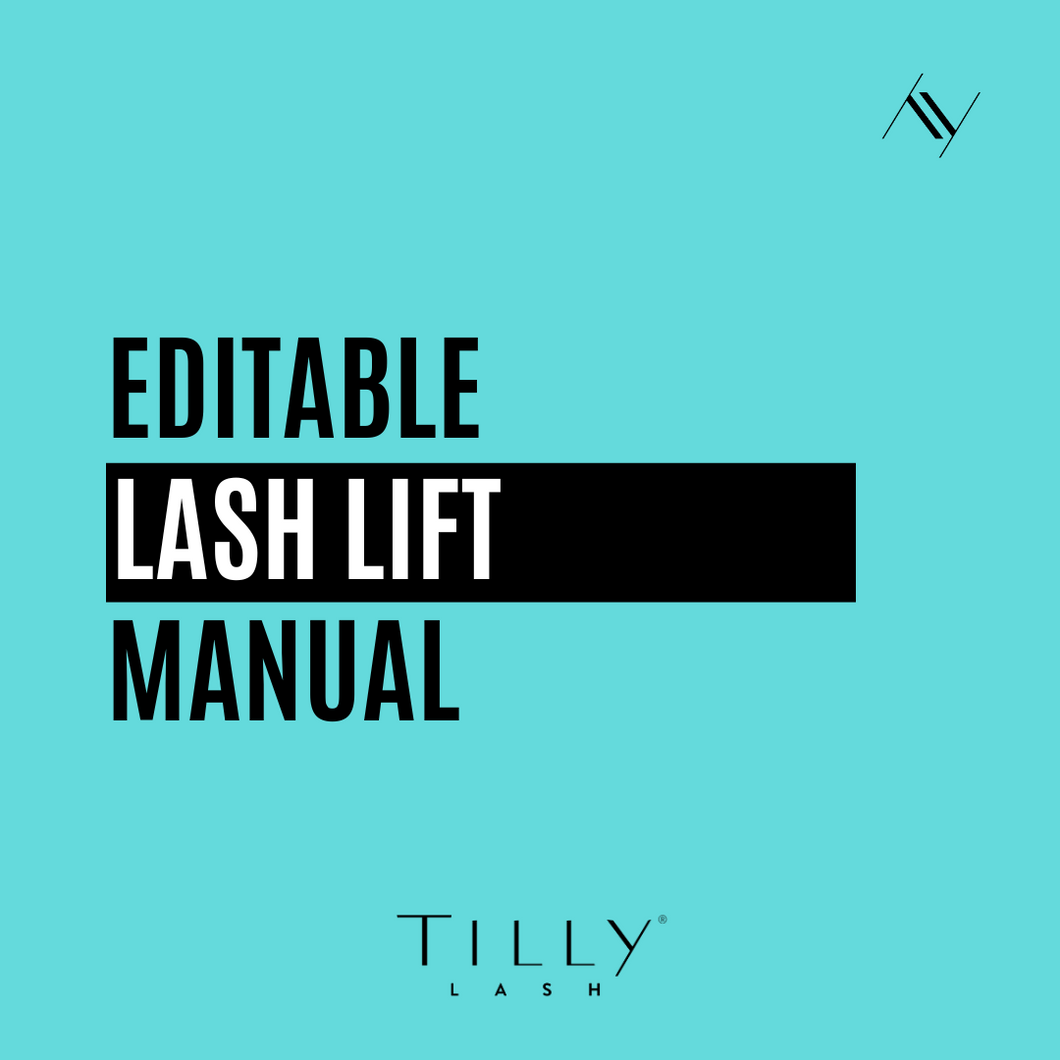 Editable Lash Lift Manual