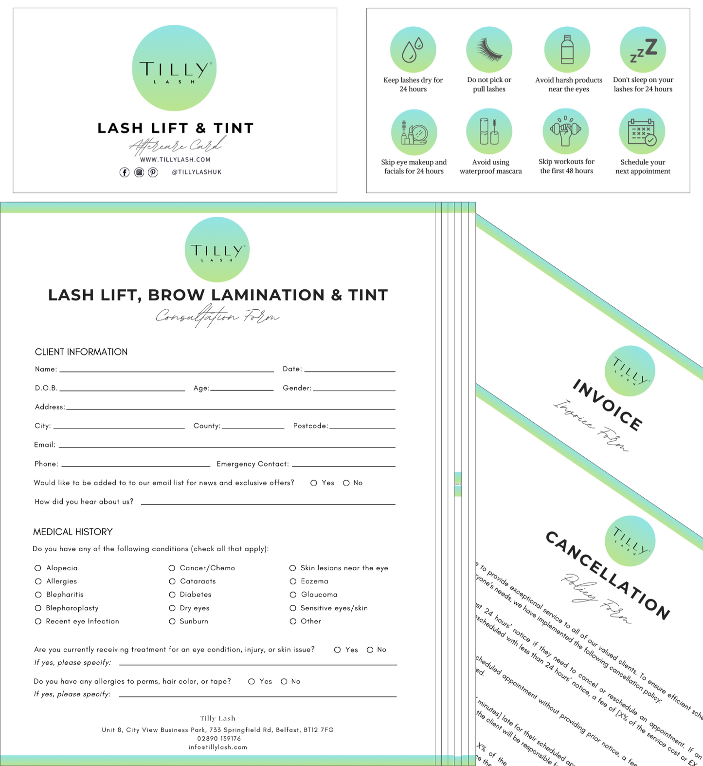 Editable Lash and Brow Business Starter Pack