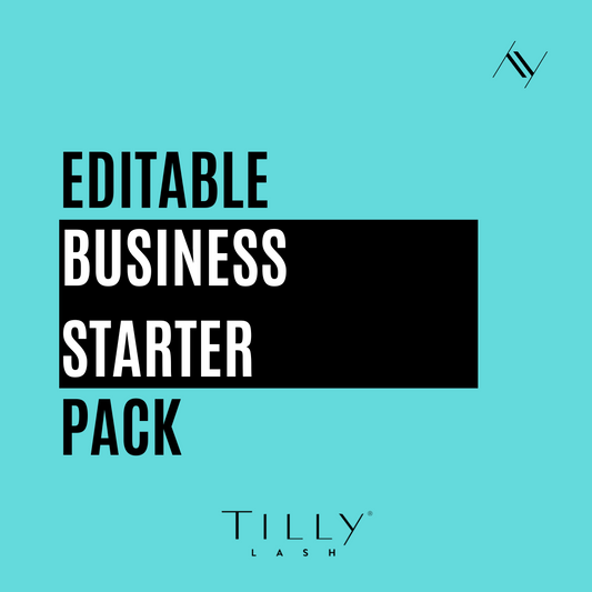 Editable Lash and Brow Business Starter Pack