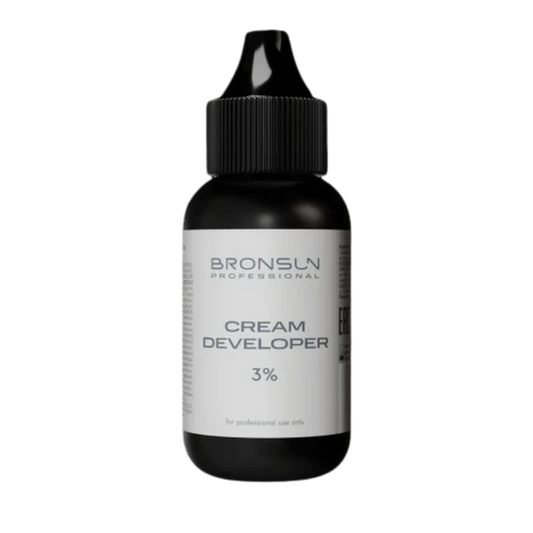 Bronsun Cream Developer bottle on a white background