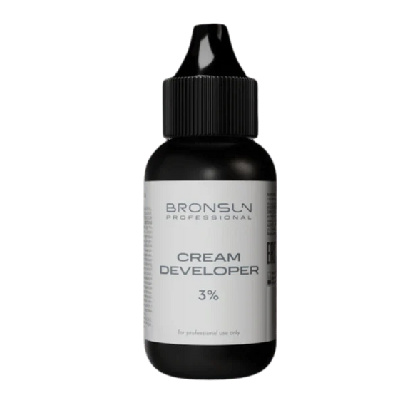 Bronsun Cream Developer bottle on a white background