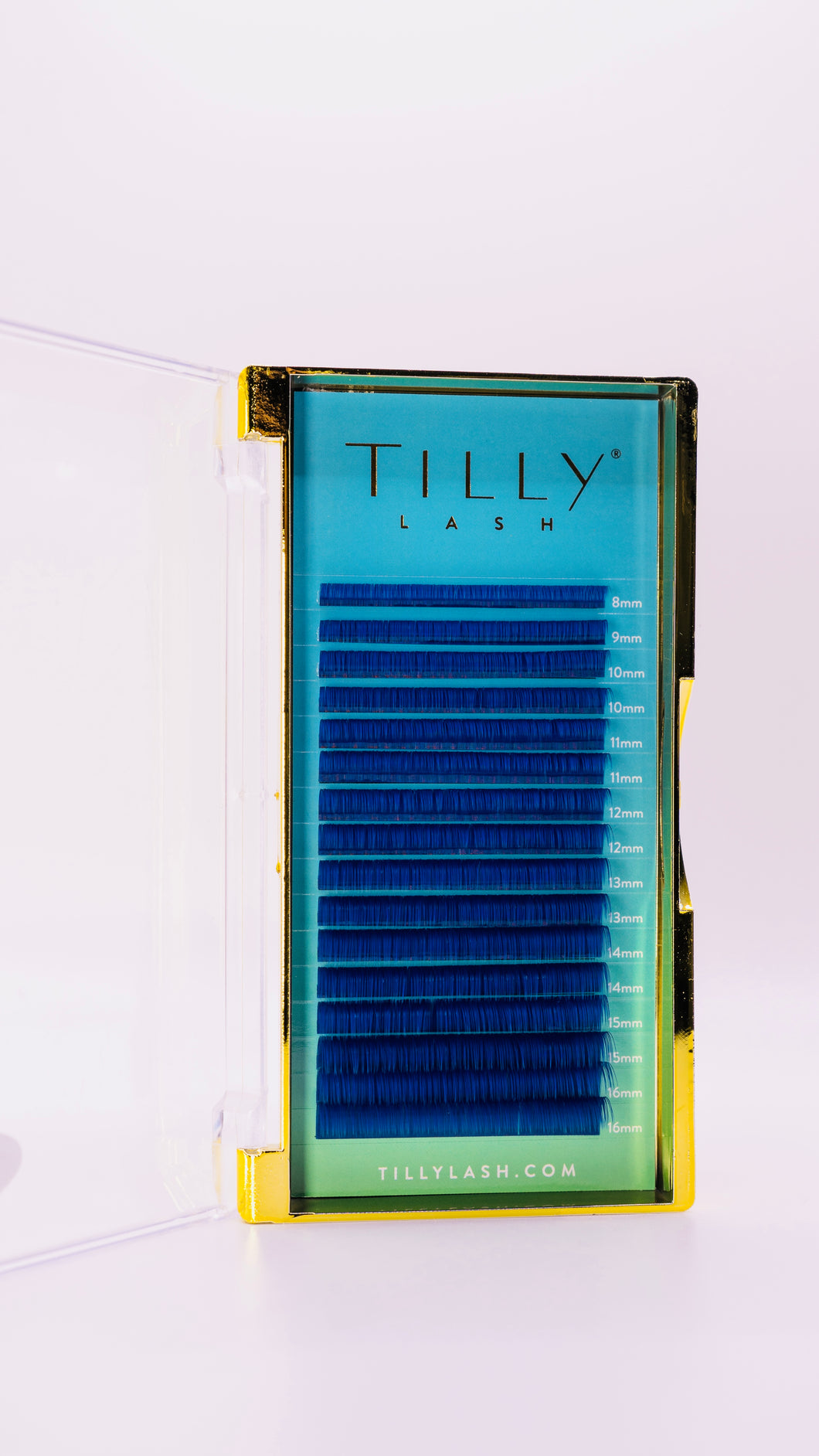 Coloured eyelash extensions