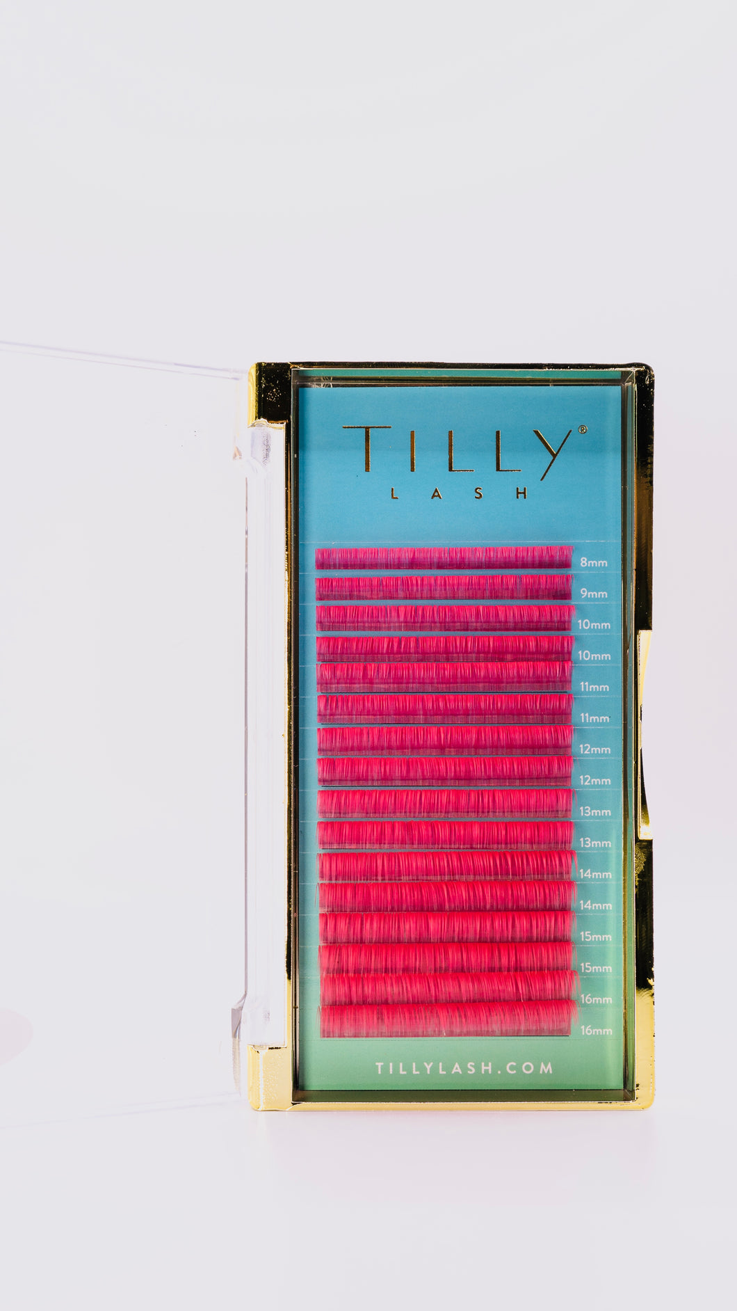 Coloured eyelash extensions